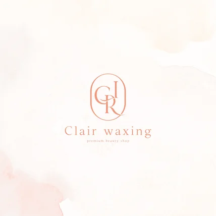 포트폴리오-프리미엄 왁싱샵 'Clair waxing' 로고 디자인