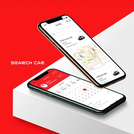 포트폴리오-새로운 차량 대여의 간편한 시작 - SEARCH CAR