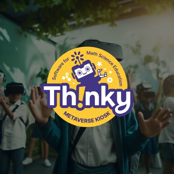 Thinky Logo 교육 프로그램 미디어 로고_Thinky, 로고 디자인 포트폴리오 - 크몽
