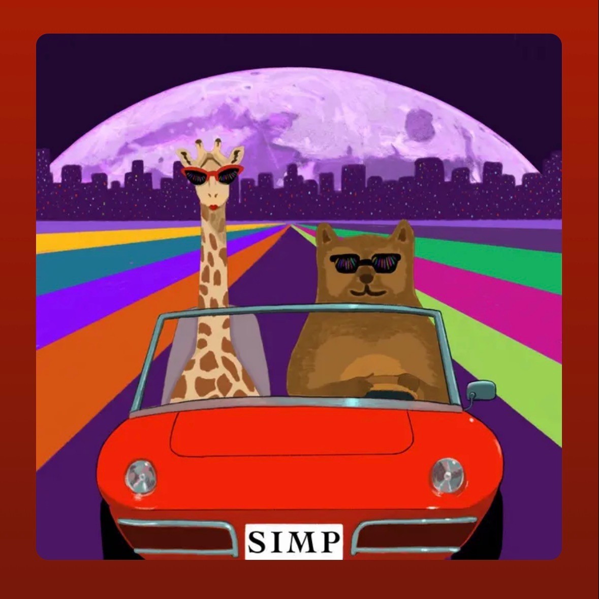 설레는 밤 - 심프 (SIMP), 앨범커버 포트폴리오 - 크몽