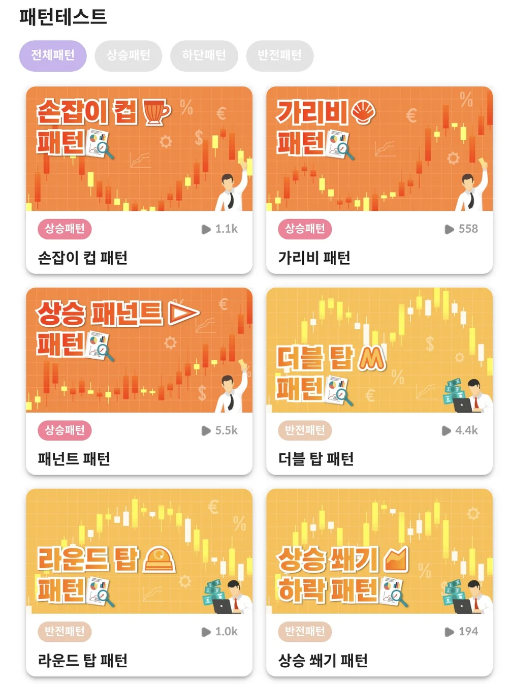 인터렉티브 모의투자 웹 서비스, 홈페이지 신규 제작 포트폴리오 - 크몽