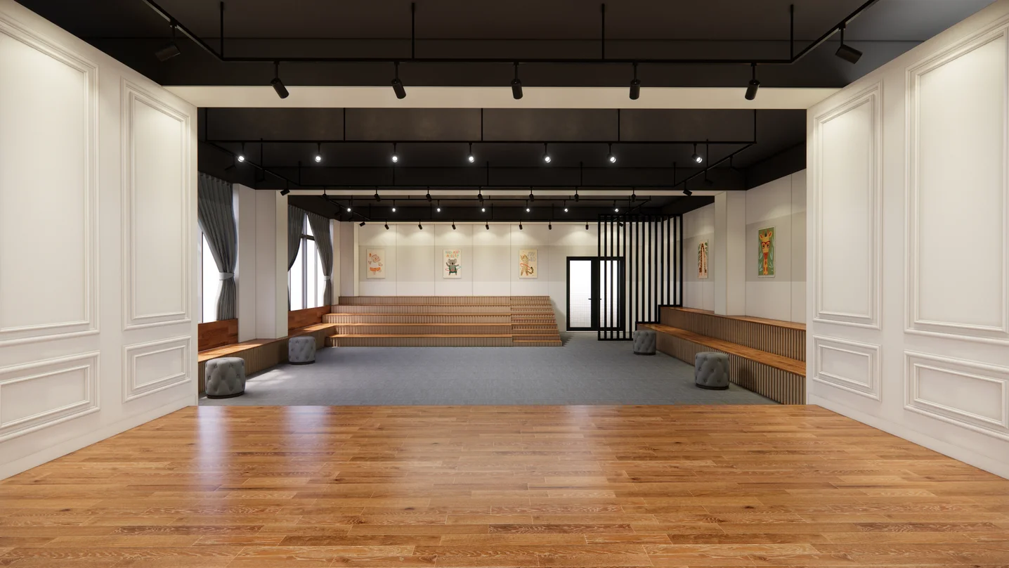 초등학교 강단 디자인., 3D 공간 모델링 포트폴리오 - 크몽