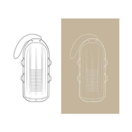 포트폴리오-썰매 라인 일러스트