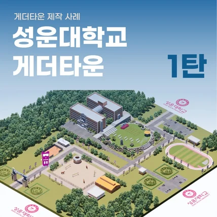 포트폴리오-성운대학교 게더타운 제작 - 대학메타버스 구축 사례