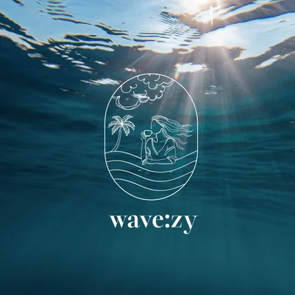 포트폴리오-"wave:zy" 카페로고제작