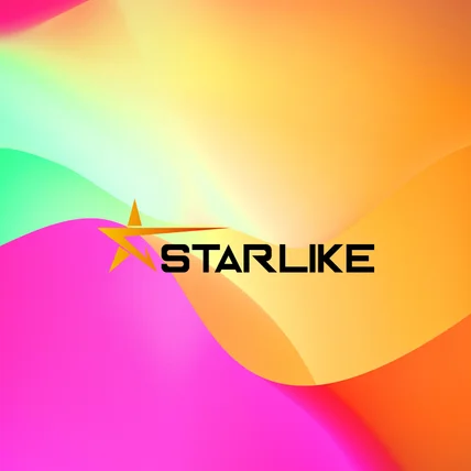 포트폴리오-' 스타라이크(주) STARLIKE '의 로고 디자인입니다.