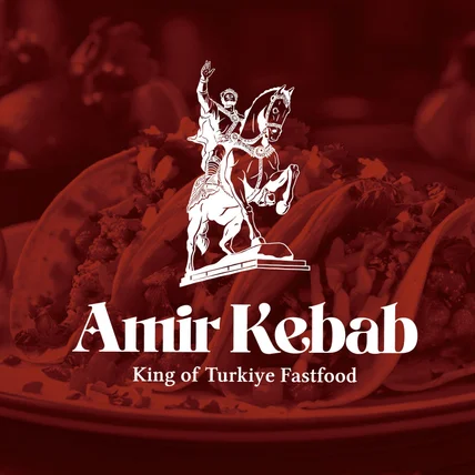 포트폴리오-케밥 전문점 ‘Amir kebab’  브랜드 로고 디자인