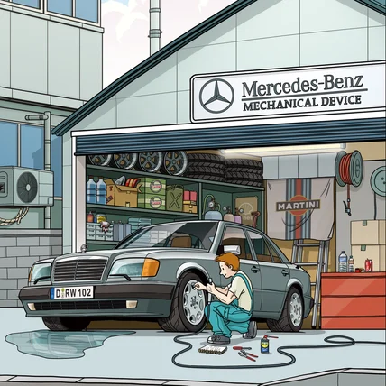 포트폴리오-Mercedes-Benz GARAGE with W124