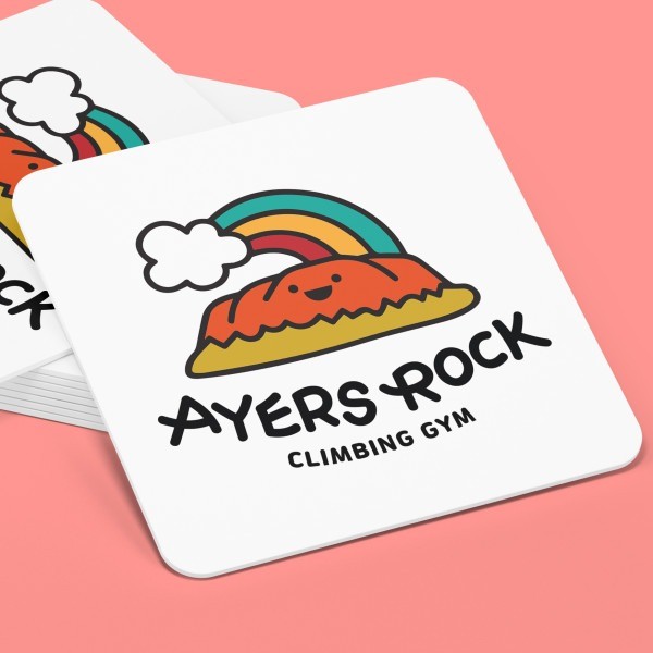 포트폴리오-클라이밍 짐 브랜드 'AYERS ROCK' 캐릭터 로고 디자인