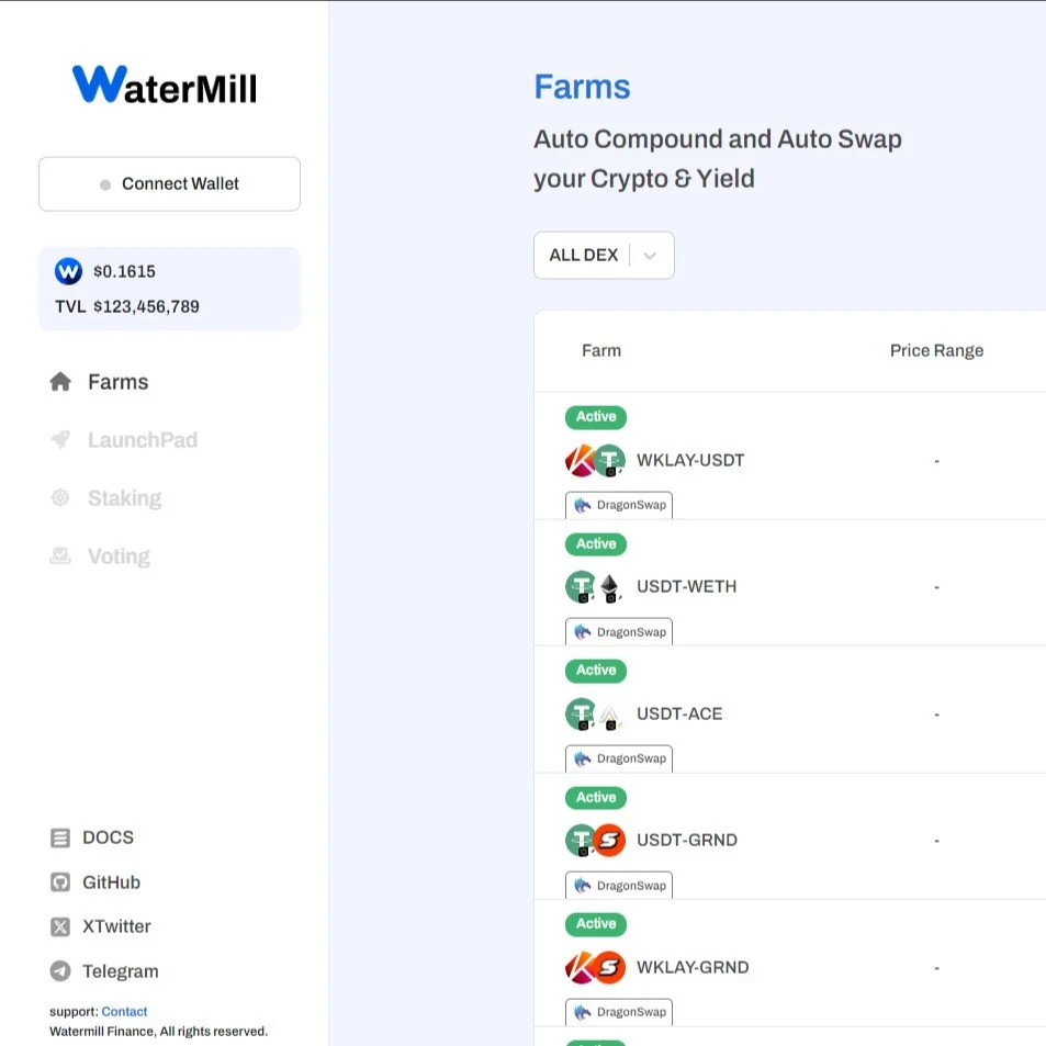 Defi내 DEX 들의 유동성 보상들의 AutoCompound & Swap Dapp 개발, 블록체인·NFT 포트폴리오 - 크몽