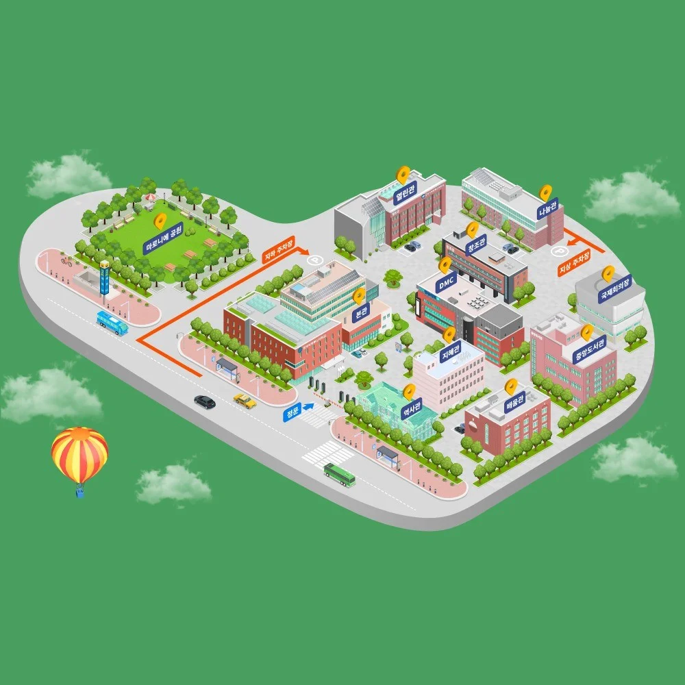 한국 방송통신 대학교 맵 디자인, 메타버스 포트폴리오 - 크몽