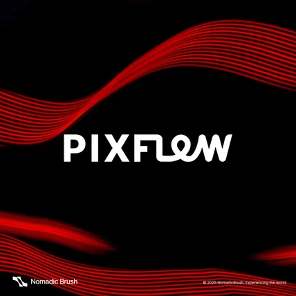포트폴리오-모션디자인스튜디오 Pixfolw 로고 디자인