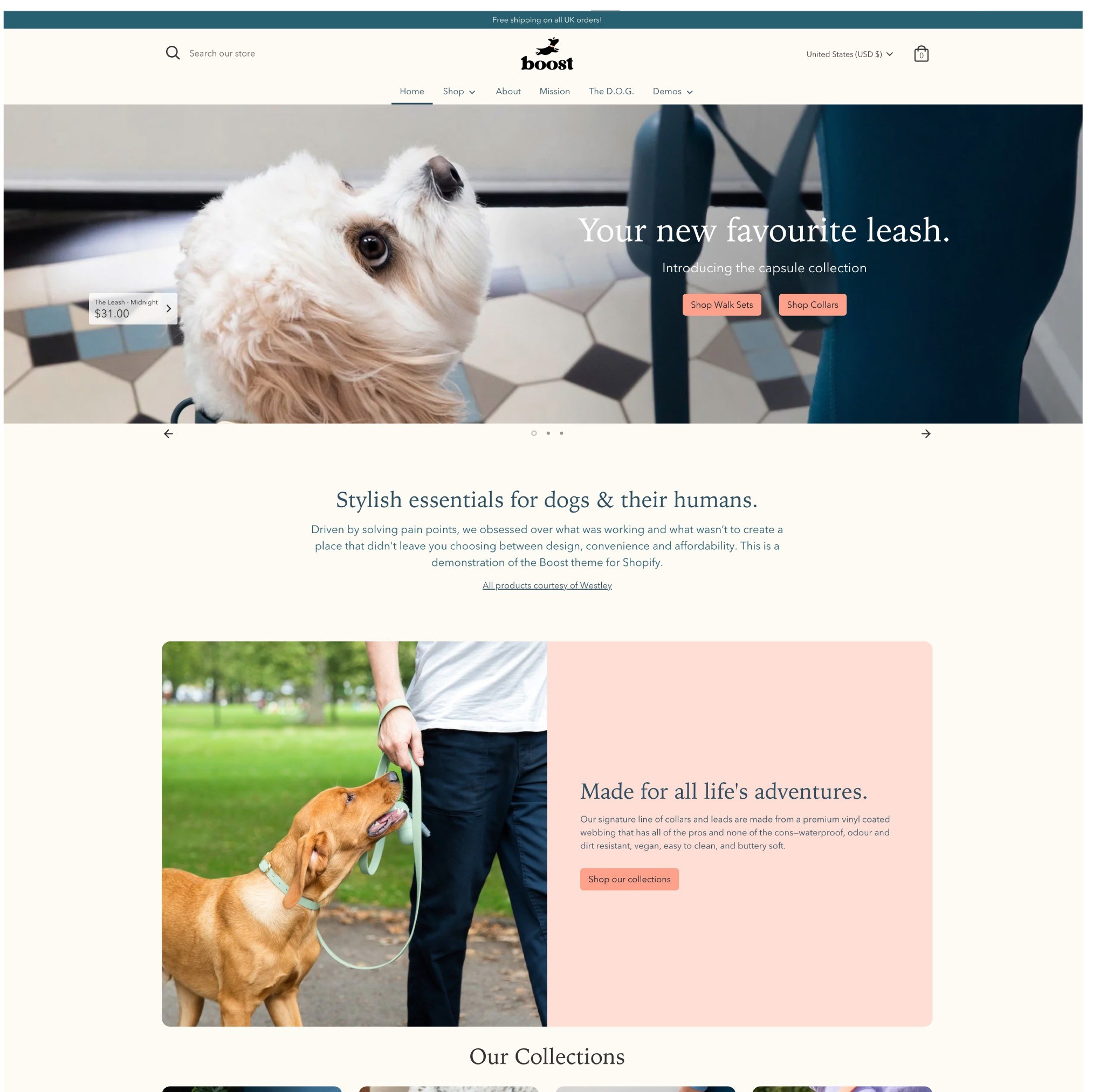 동물병원 웹사이트, 웹 디자인 포트폴리오 - 크몽