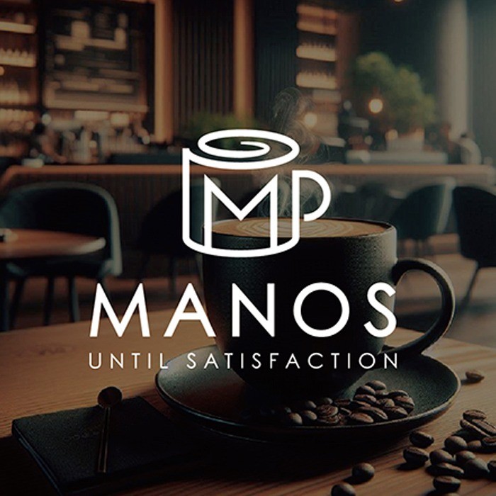 바리스타의 도슨트 커피 전문 브랜드 MANOS 로고 디자인, 로고 디자인 포트폴리오 - 크몽
