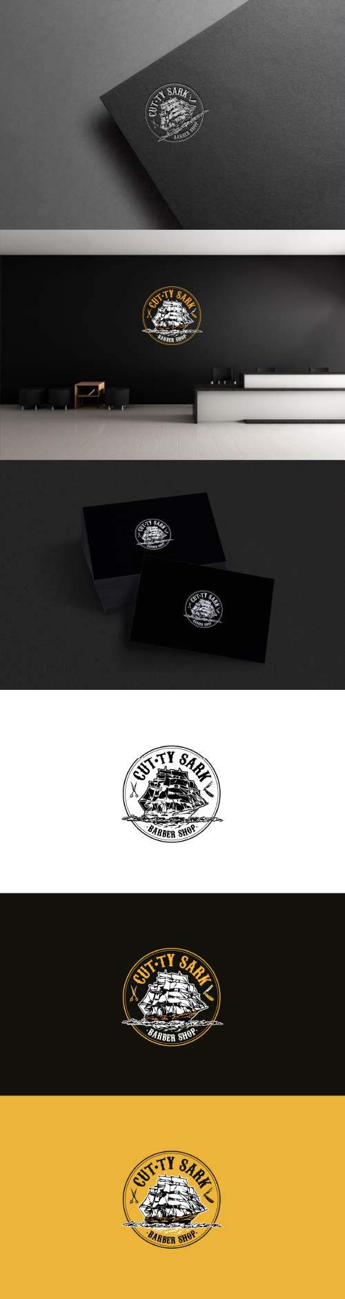 CUTTY SARK BARBER SHOP, 로고 디자인 포트폴리오 - 크몽