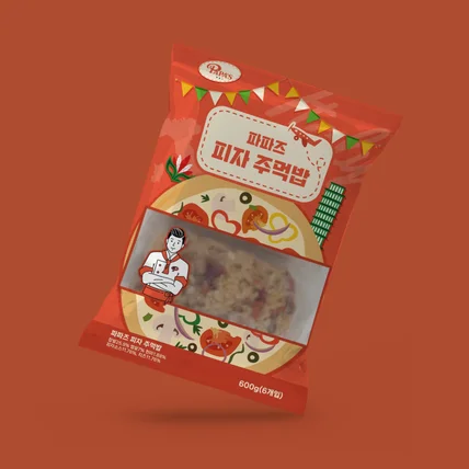 포트폴리오-파파즈 주먹밥 패키지 디자인