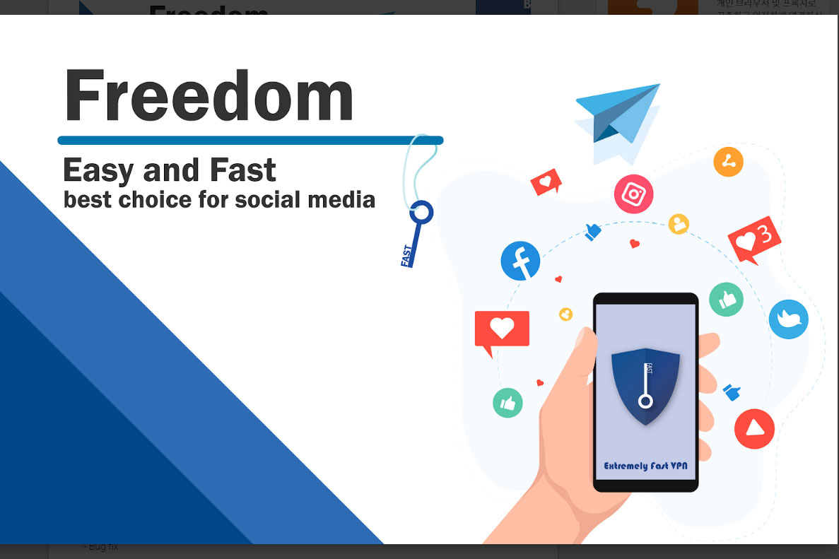포트폴리오-Blue VPN - Fast Free Secure unlimited VPN