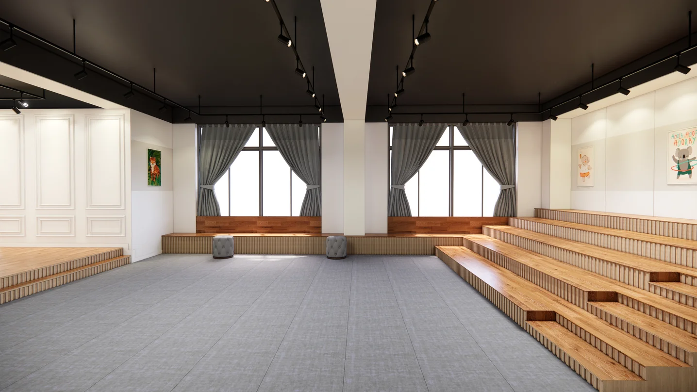 초등학교 강단 디자인., 3D 공간 모델링 포트폴리오 - 크몽