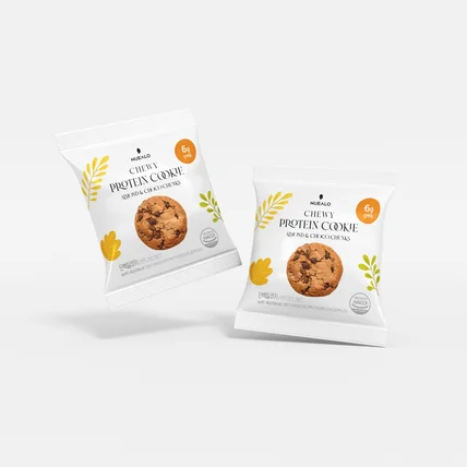 포트폴리오-단백질 쿠키 파우치 패키지 디자인