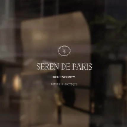 포트폴리오-명품 편집샵 로고 _ SEREN DE PARIS 로고디자인 로고제작