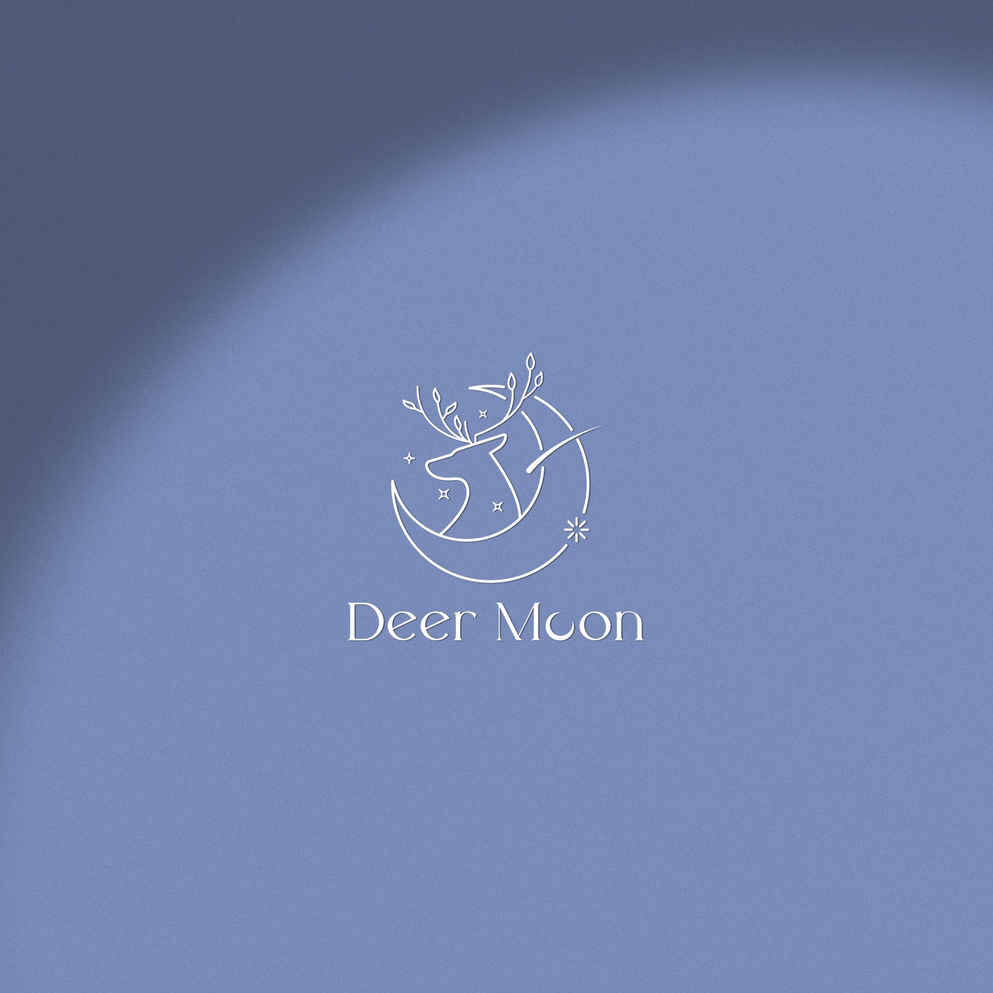 포트폴리오-'deer moon' 카페로고
