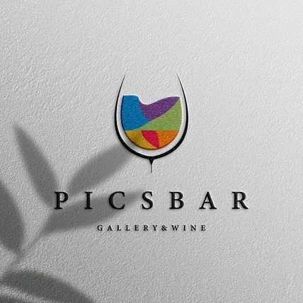 포트폴리오-' PICS BAR '의 로고 디자인입니다.