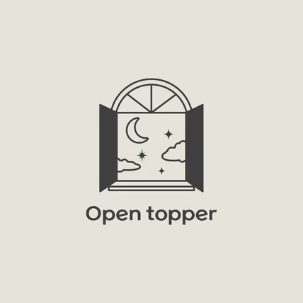 포트폴리오-Handmade Topper Shop "OPEN TOPPER" 로고디자인