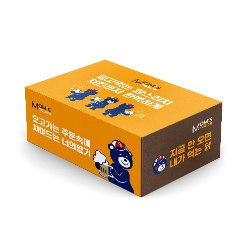 포트폴리오-맘스터치 / OB맥주 에디션 치킨박스 디자인