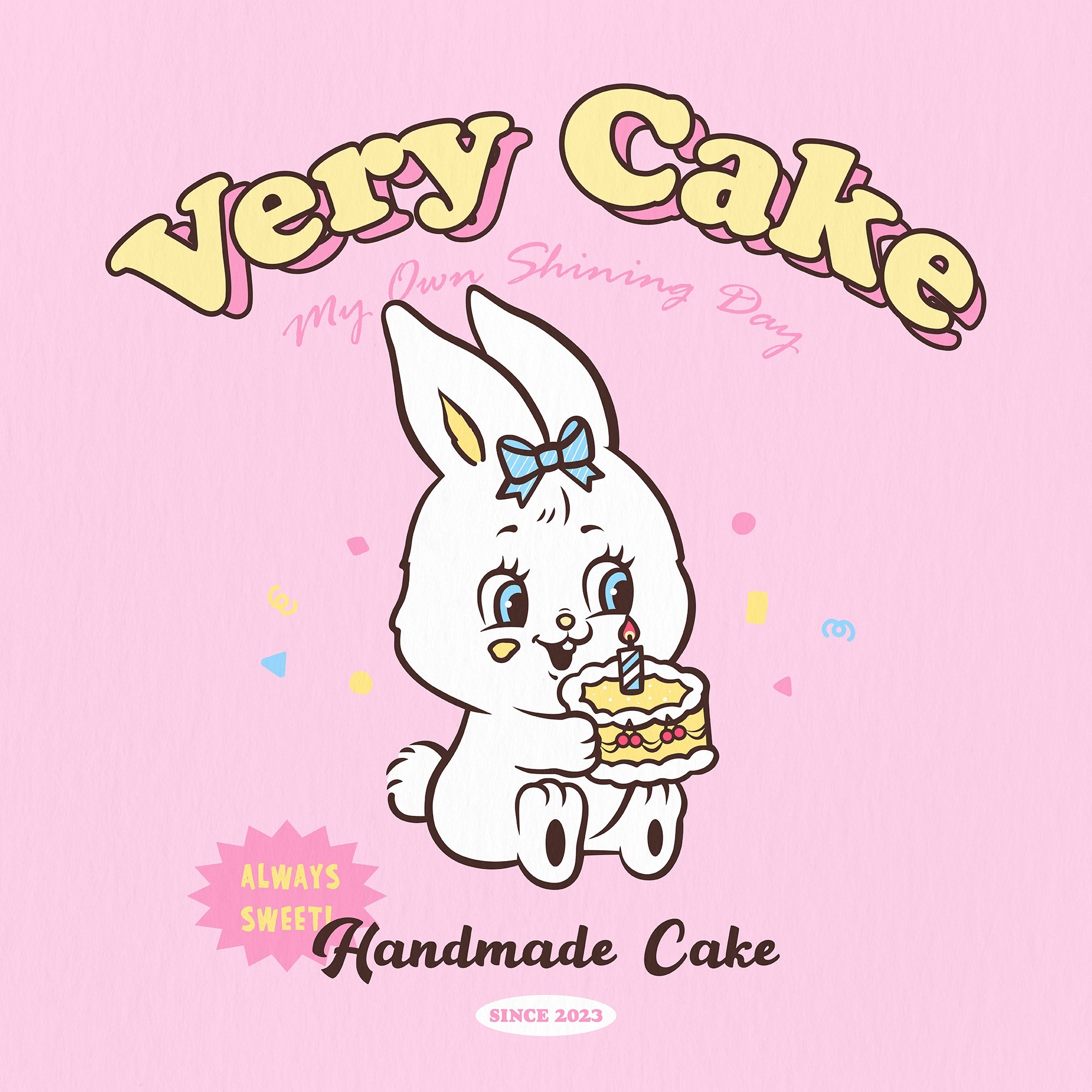 포트폴리오-핸드메이드 케이크 전문점 "VERY CAKE" 로고디자인