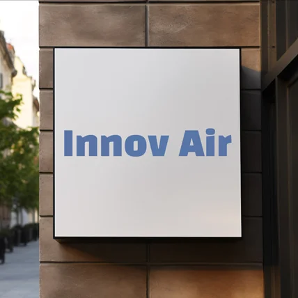 포트폴리오-의료기기 업체 "Inove Air" 로고제작