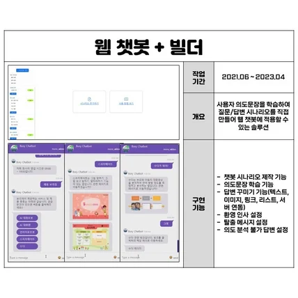 포트폴리오-웹 챗봇+빌더