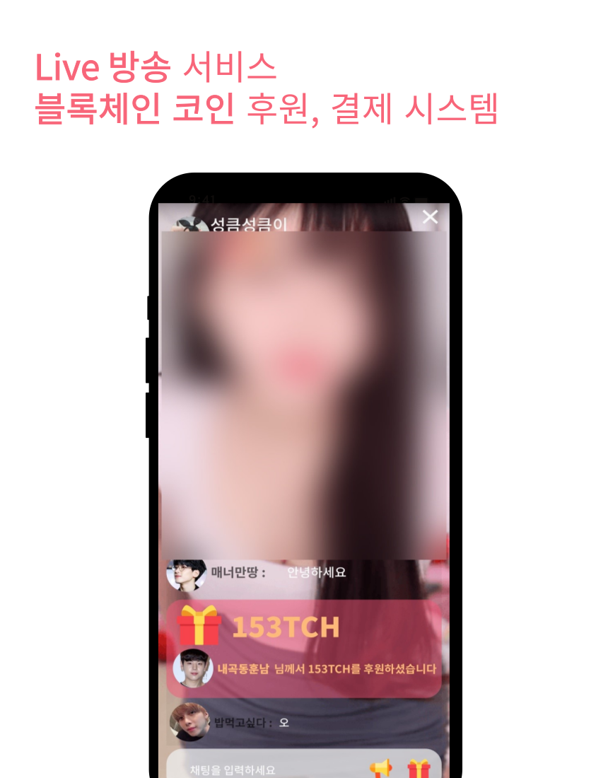 블록체인 기반 소개팅 , 방송 플랫폼 Touch, 서비스·MVP 개발 포트폴리오 - 크몽