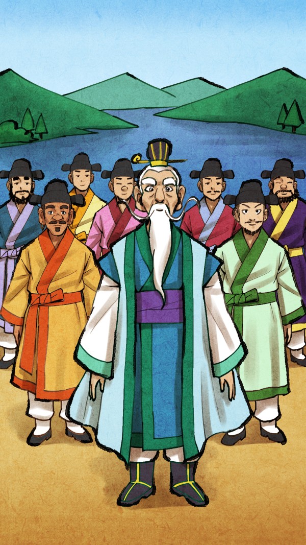 처용설화 동화풍 일러스트, 일러스트 포트폴리오 - 크몽