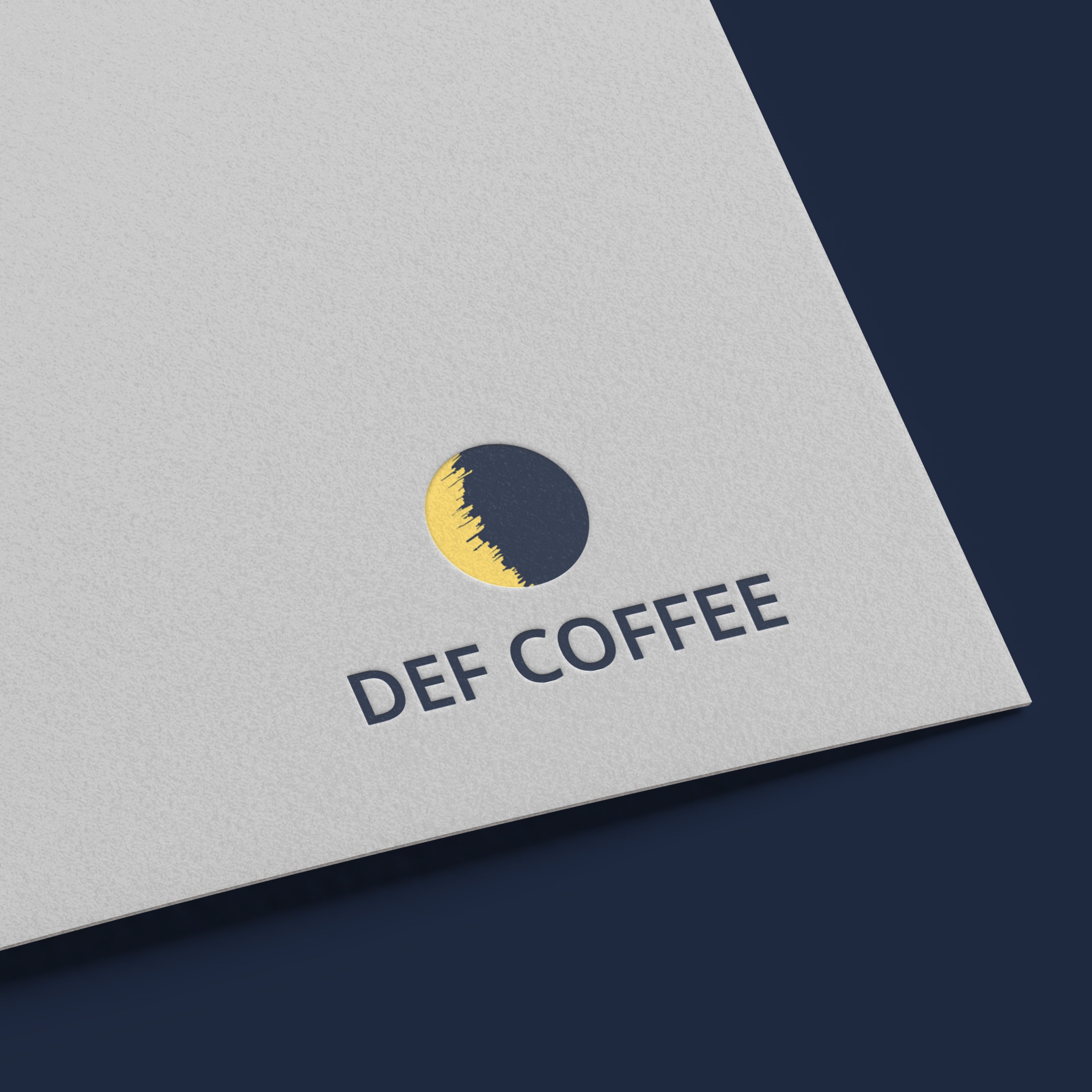 포트폴리오-커피 공방 "DEF COFFEE" 심볼 로고 디자인