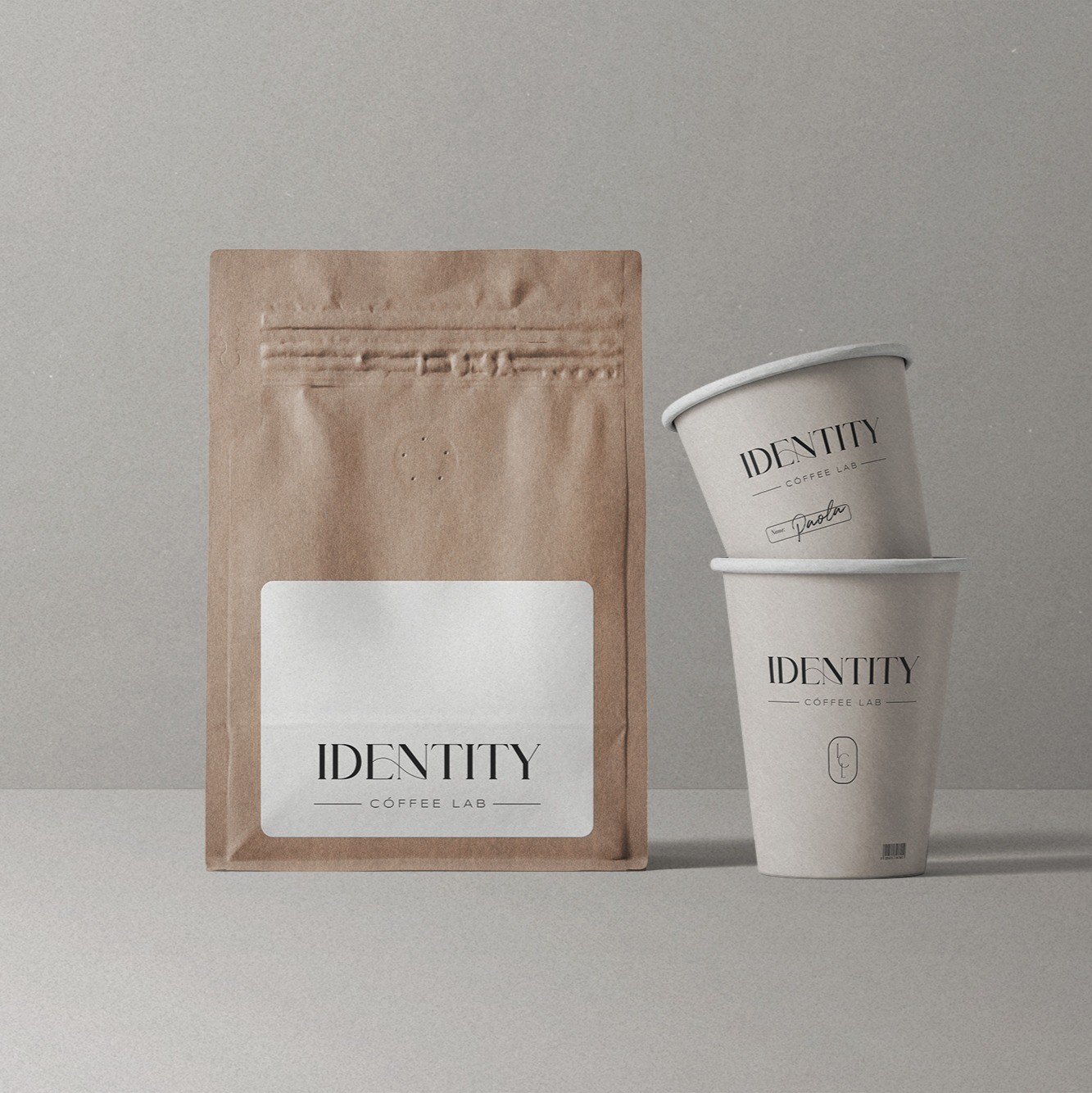 포트폴리오-로스터리 카페 & 쇼룸 로고 _ IDENTITY COFFEE LAB 로고디자인 로고제작