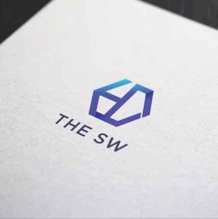 포트폴리오-솔루션 컴퍼니 'The SW' 로고 디자인