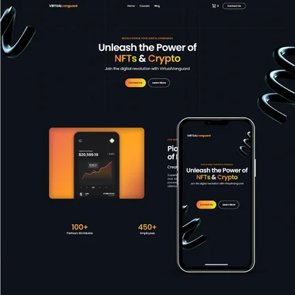 포트폴리오-블록체인 홈페이지 UI UX  웹 디자인