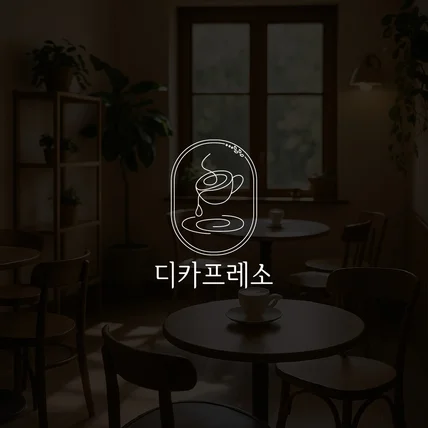포트폴리오-[카페로고] 디카프레소 로고