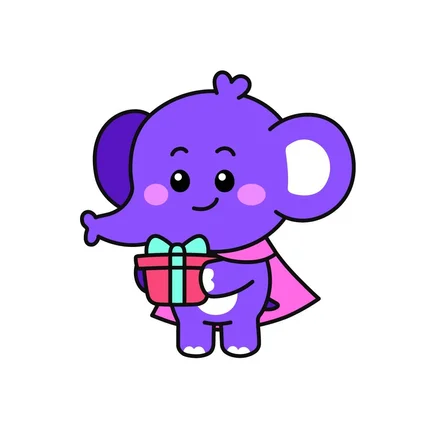 포트폴리오-위시즈 코끼리 캐릭터 디자인