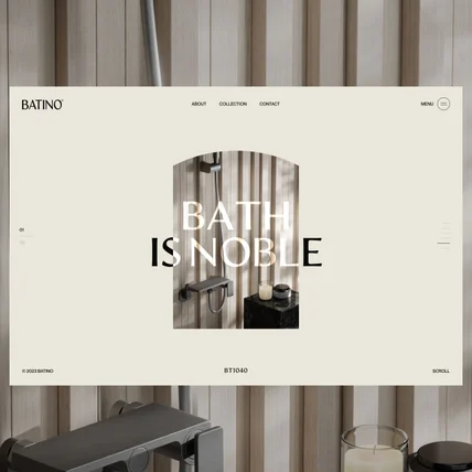 포트폴리오-BATINO - 럭셔리 웹사이트 기획, 디자인, 개발