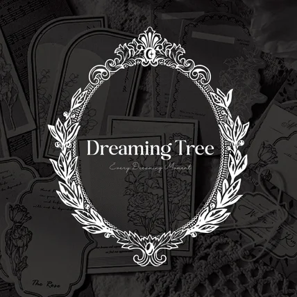 포트폴리오-다꾸(다이어리 꾸미기) 상품 브랜드 'Dreaming Tree' 로고 디자인