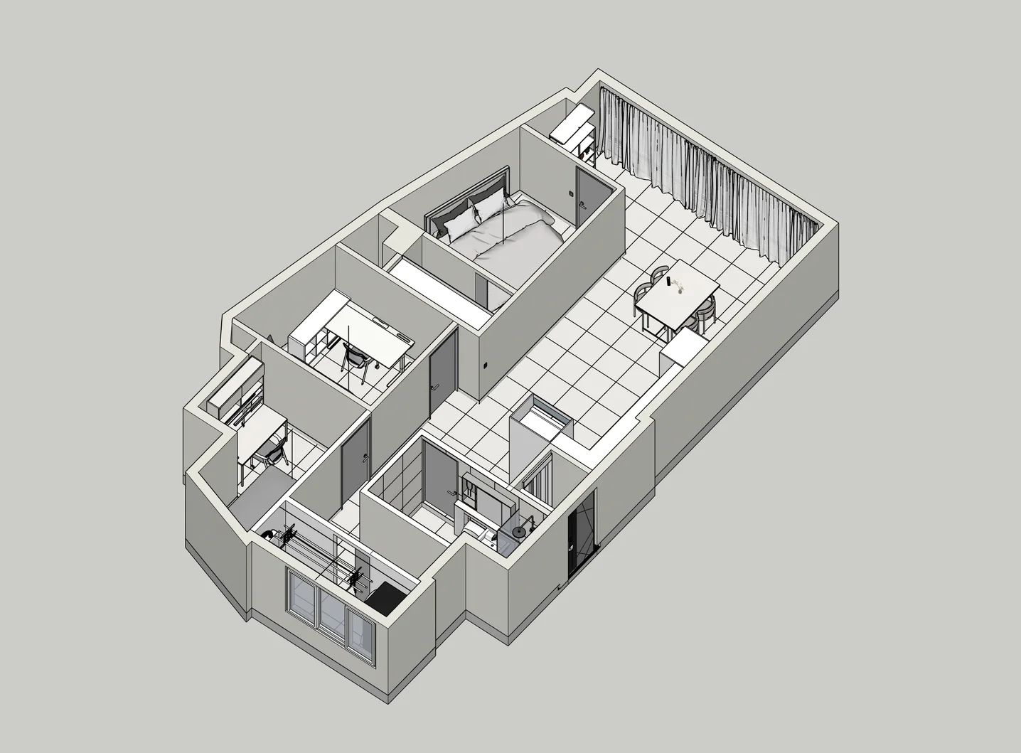 24PY 주거공간 모델링 & 렌더링, 3D 공간 모델링 포트폴리오 - 크몽