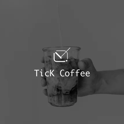 포트폴리오-카페 TicK Coffee 로고 디자인